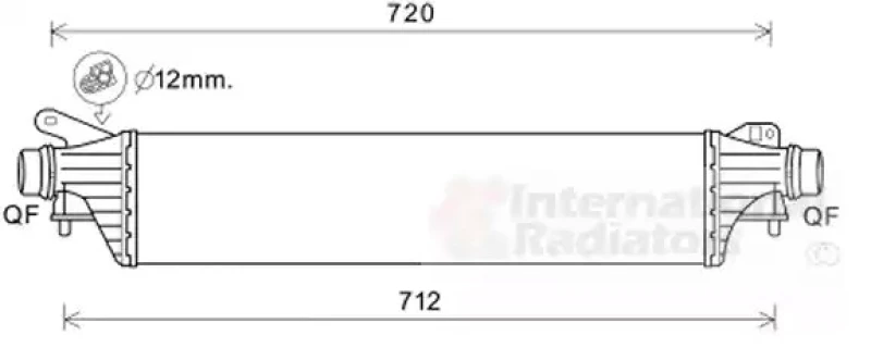 Image of VAN WEZEL 37004663 Intercooler Intercooler,charger (468)