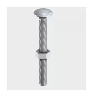 Image of Coach Bolt and Nut Stainless Steel M12 100mm Pack of 2