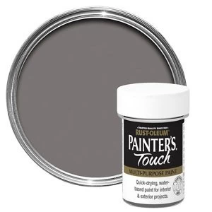 image of Rust-Oleum Painter's touch Dark grey Gloss Multi-surface Paint 20ml