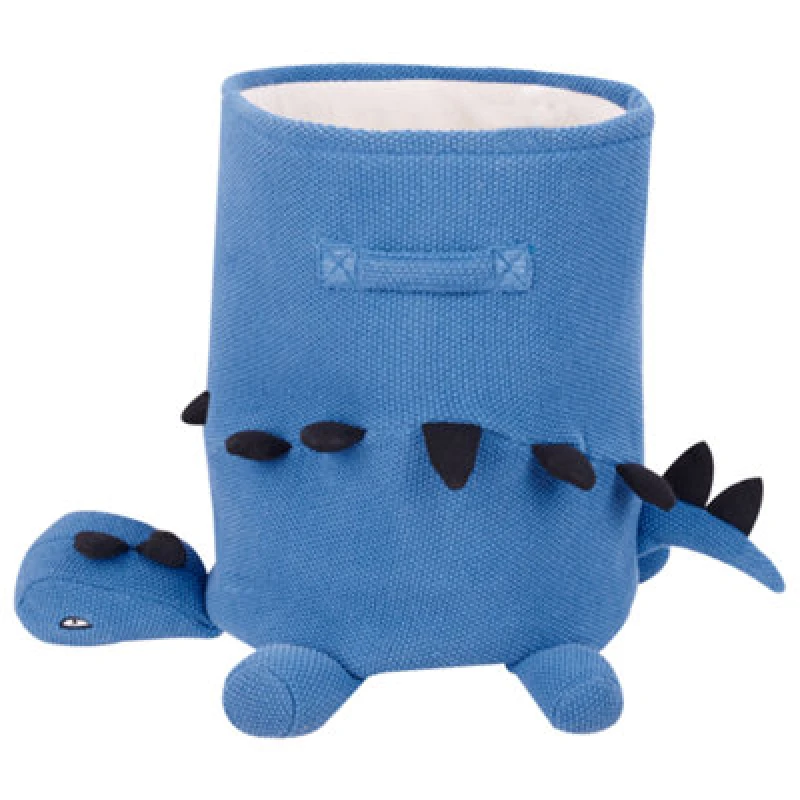 Image of Beliani Kids Basket Dinosaur Bagnu Cotton Blue