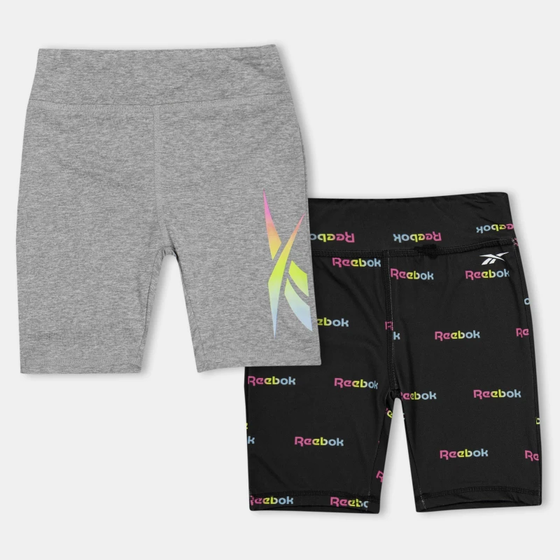 Image of Reebok Kids Jersey Jogger Shorts Black female 4-5 Yrs