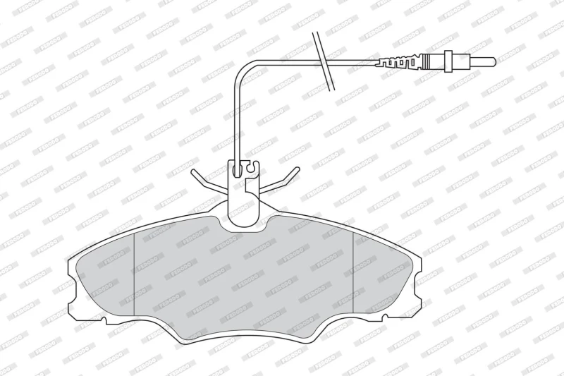 Image of FERODO Brake pad set FERODO FDB1062
