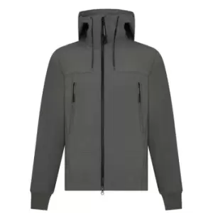Image of CP COMPANY Softshell Goggle Hooded Jacket - Green
