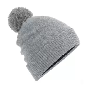 Image of Beechfield Snowstar Heather Thermal Water Repellent Beanie (One Size) (Grey)
