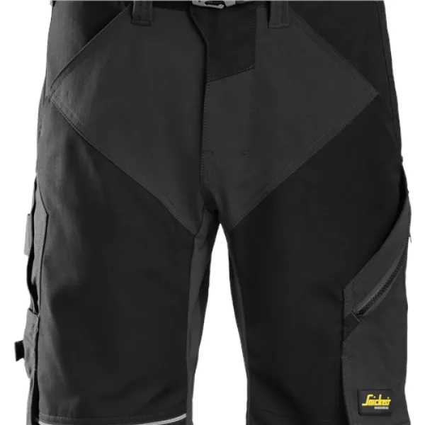 Snickers FlexiWork Work Shorts+ - Black - 60