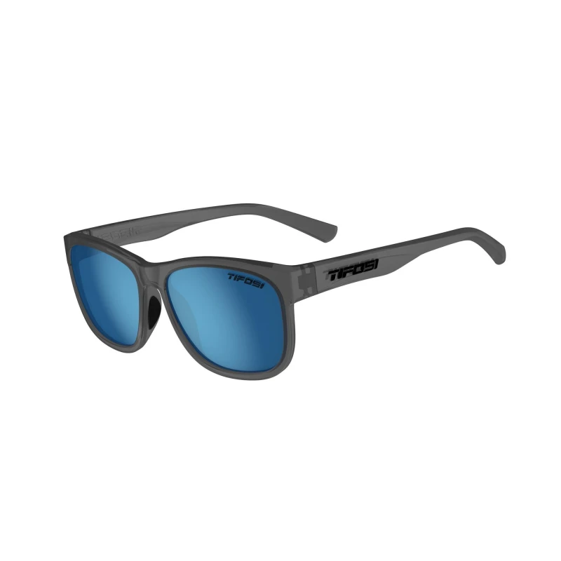 Image of Tifosi Swank XL Single Polarised Lens Sunglasses Satin Vapor/Blu unisex One Size