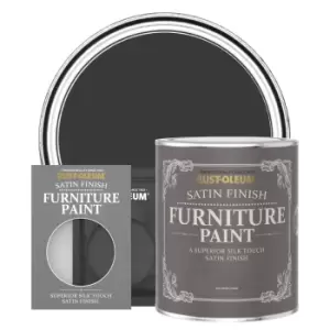 image of Rust-Oleum Satin Furniture & Trim Paint - NATURAL CHARCOAL - 750ml