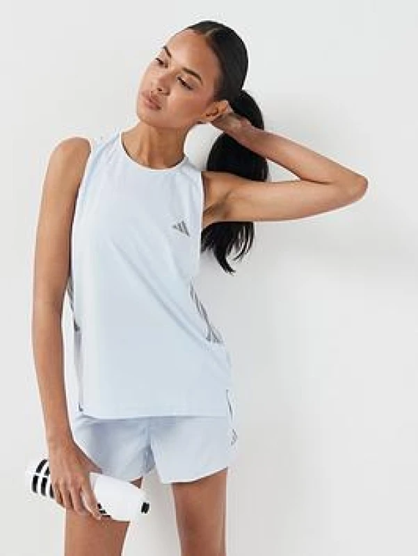 Image of Womens tank top adidas Iconic Bleu Female L