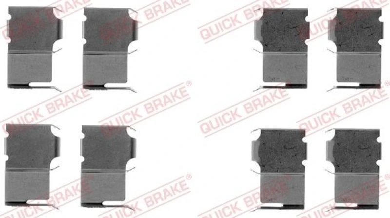 Image of QUICK BRAKE Brake pad fitting kit QUICK BRAKE 109-1063