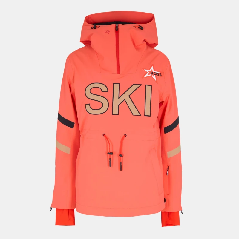 Image of Boss Womens BOSS Weather-Resistant Insulated Ski Jacket Bright Orange female 8 (S)