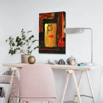 Image of 4570ABSC - 032 Multicolor Decorative Canvas Painting