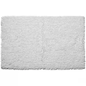 Image of Croydex White Cotton Bathroom Mat Textile Bath Mats/White