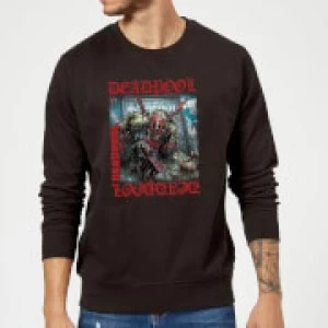 Image of Marvel Deadpool Here Lies Deadpool Sweatshirt - Black