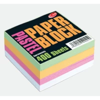 Image of Club Paper Block 90mm x 90mm - Assorted Pastel Colours (400 Sheets)