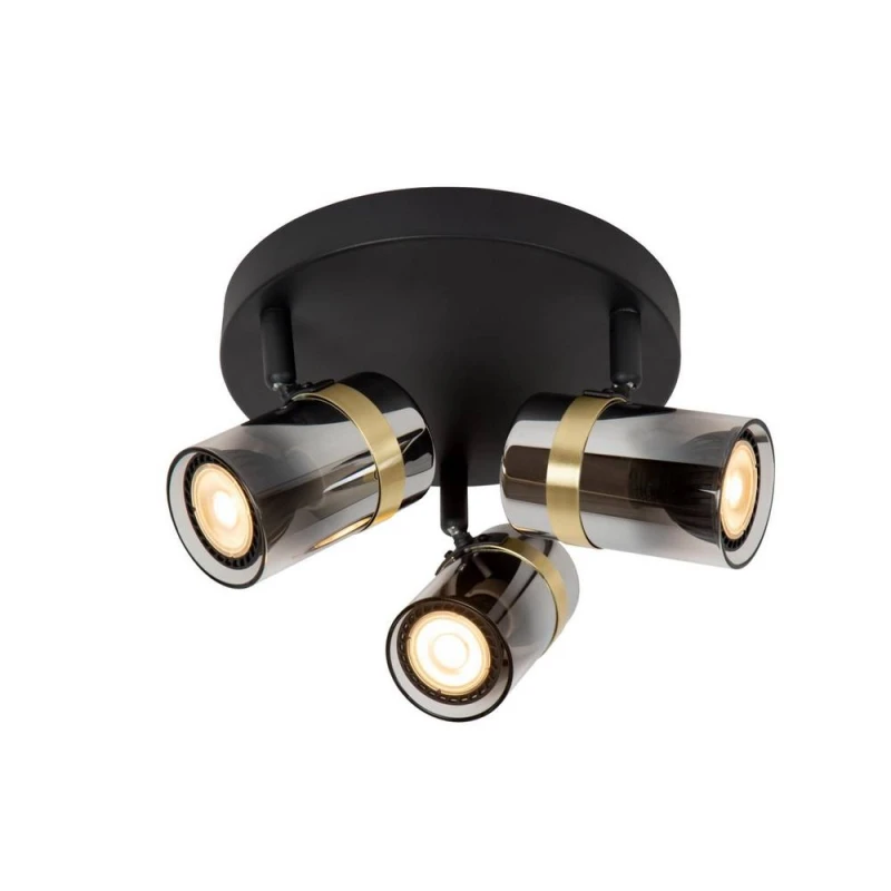 Image of Netlighting Upton Ceiling spotlight 3xGU10 Smoke Grey in Black Unisex