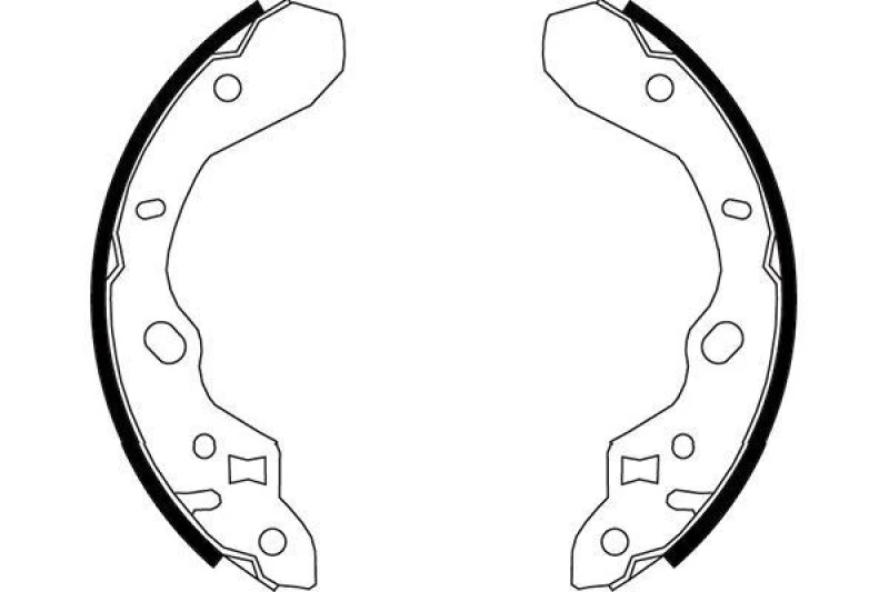 Image of KAVO PARTS Brake Shoe Set KAVO PARTS KBS-5413