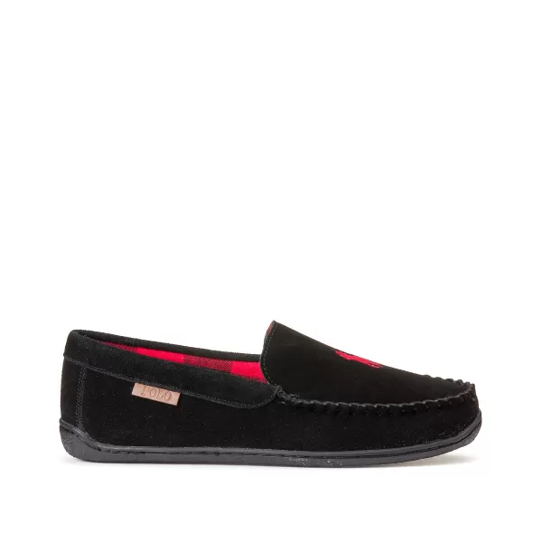 image of Brenan Loafer Slippers with Faux Fur Lining