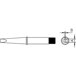 Image of Weller 4CT6D8-1 Soldering tip Chisel-shaped, straight Tip size 5mm Content