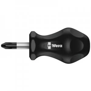 image of Wera Stubby Workshop Pillips screwdriver PH 2 Blade length 25 mm