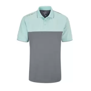 image of Stuburt Duo Block Polo Shirt - Grey