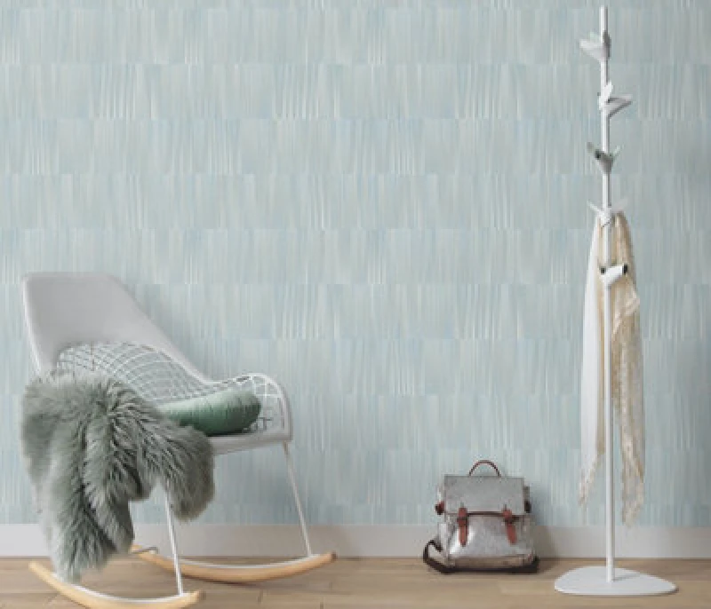 Image of Erismann Sophisticated Modern Geometric In Duck Egg Blue Paste The Wall Vinyl Wallpaper