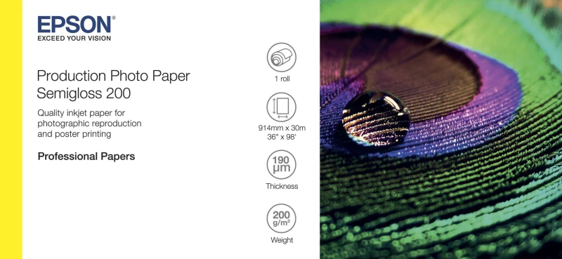 Image of Epson Epson Semigloss 200 photo paper White Semi-gloss C13S450377