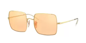 Image of Ray-Ban Square Sunglasses - Shiny Gold