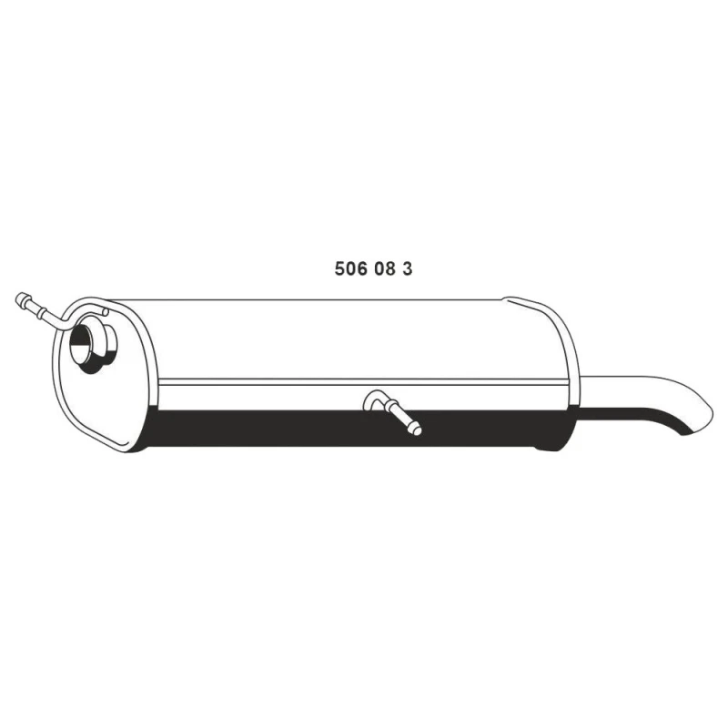 Image of ERNST 506083 Rear silencer End Silencer (3437)