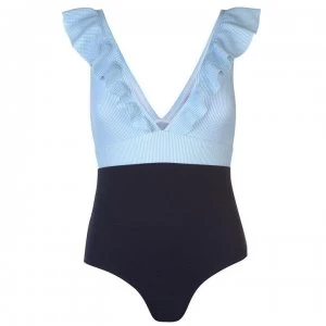 Image of SoulCal Frill Swimsuit Ladies - Stripes