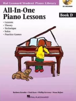 Image of All in One Piano Lessons Book D by Barbara Kreader