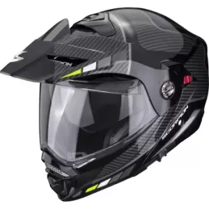 Image of Scorpion Adx-2 Camino Black-Silver-Neon Yellow 2XL