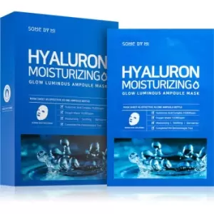 image of Some By Mi Glow Luminous Hyaluron Moisturizing moisturising face sheet mask with hyaluronic acid 10x25 g