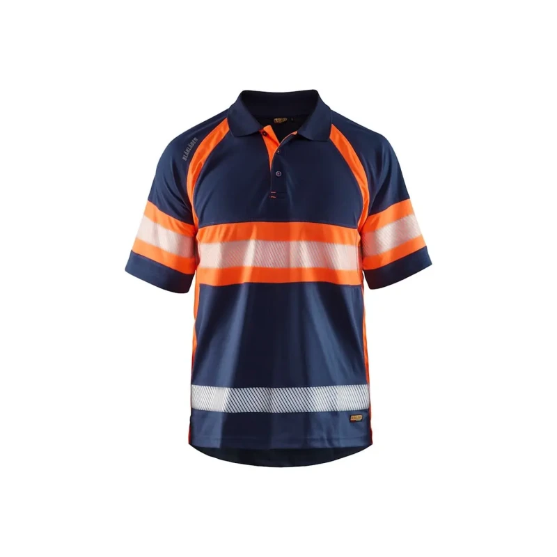 Image of Blaklader High-visibility anti-uv Polo shirt Blaklader Bleu Male 4XL