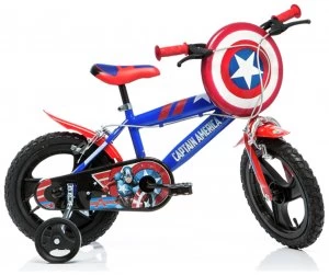 Image of Marvel Captain America 14" Wheel Size Kids Bike