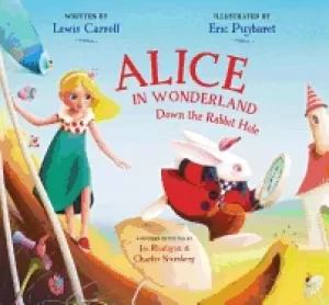 Image of alice in wonderland down the rabbit hole