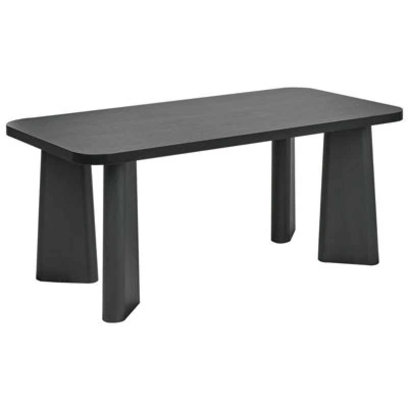 Image of Beliani Dining Table Atlin Black 180 Cm 90 Cm