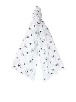 Image of Barbour Be Happy Print Wrap - White