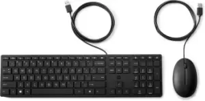 image of HP 320MK Wired Desktop Keyboard & Mouse Bundle