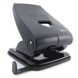 Rapesco 835-P Heavy Duty Two-Hole Punch Black PF835PB2