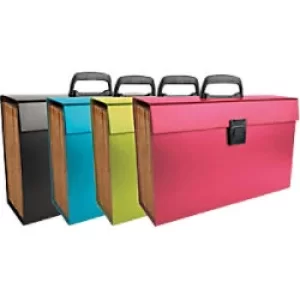 Image of Exacompta Expanding Case A4, 20 Sections, Assorted, Pack of 4