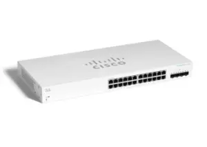 image of Cisco CBS220-24T-4X Managed L2 Gigabit Ethernet (10/100/1000) White