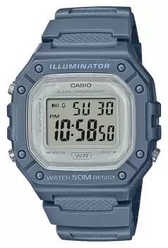 Image of Casio W-218HC-2AVEF Collection Grey Resin Strap and Case Watch