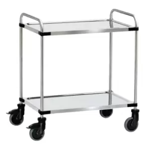 image of Three Tier Modular Stainless Steel Trolley - Shelf Size 1000 x 500mm