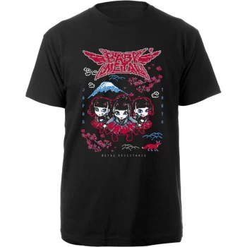 Image of Babymetal - Pixel Tokyo Unisex Large T-Shirt - Black