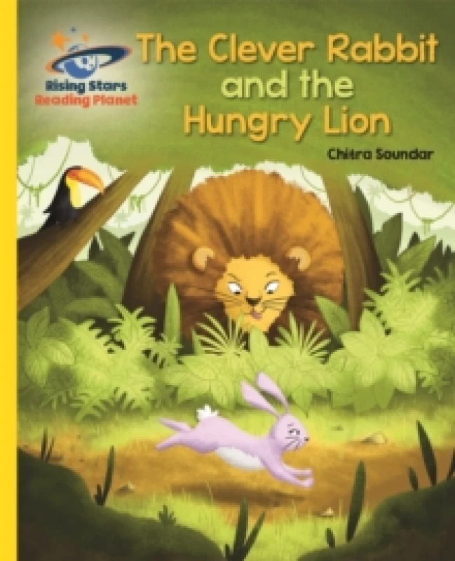 Image of Chitra Soundar Reading Planet - The Clever Rabbit and the Hungry Lion- Yellow: Galaxy Book Multi unisex