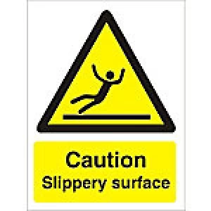 image of Warning Sign Slippery Surface Plastic 40 x 30 cm