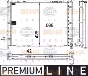 image of Radiator Heat Exchanger 8MK376713-631 by BEHR