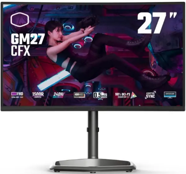 image of Cooler Master 27" GM27-CFX Full HD Curved Gaming LED Monitor