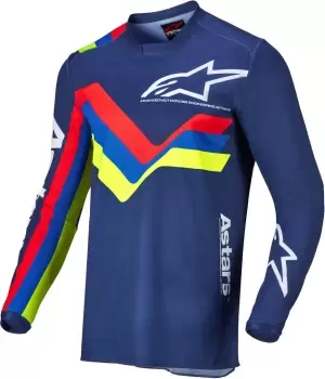 image of Alpinestars Racer Braap Motocross Jersey, blue, Size S, blue, Size S