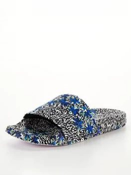Image of Ted Baker Paada Juniper Printed Slider - Multi, Size 37, Women